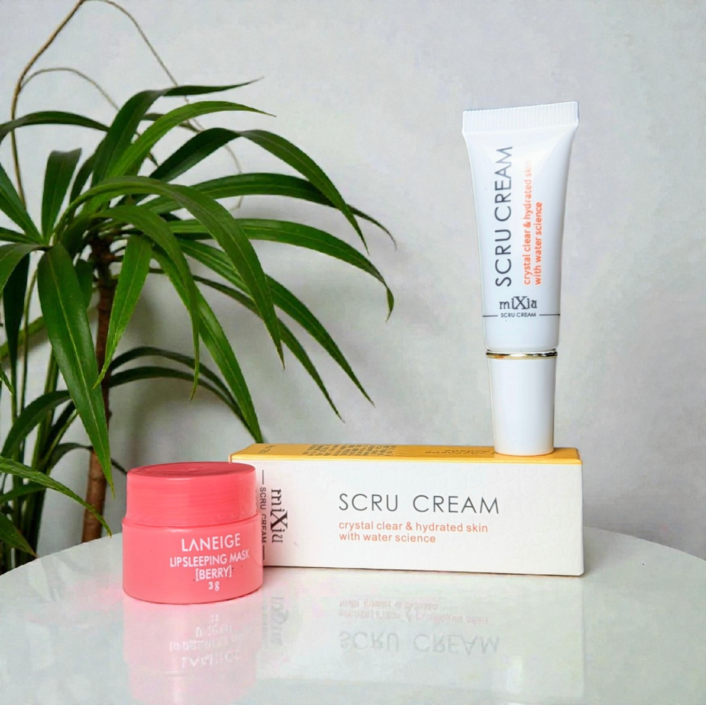 Lip Care Combo Set (Scru Cream Lip Scrub 15gm + Laneige Lip Mask (3gm)