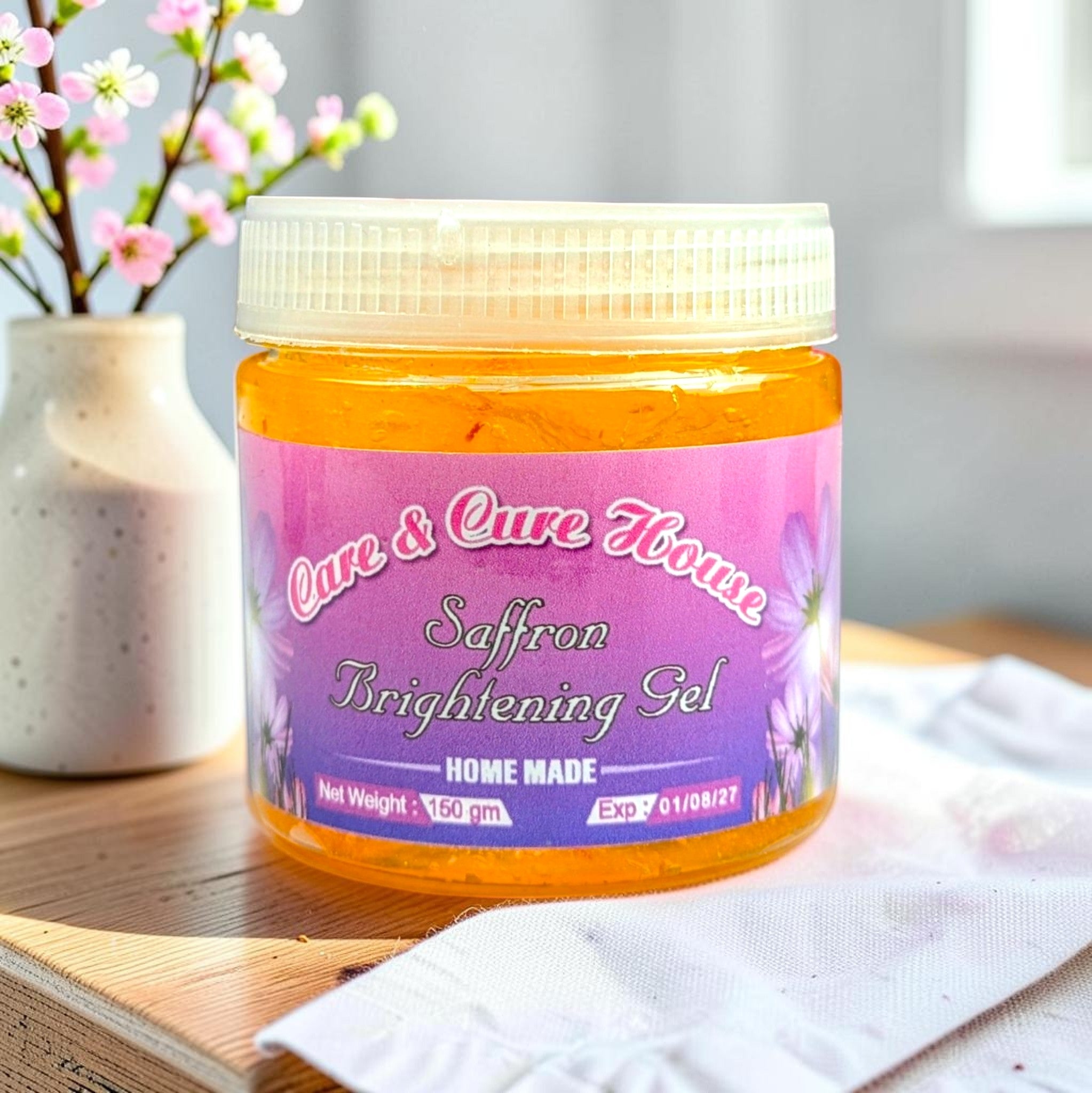 Organic Saffron Brightening Gel (150 gm)