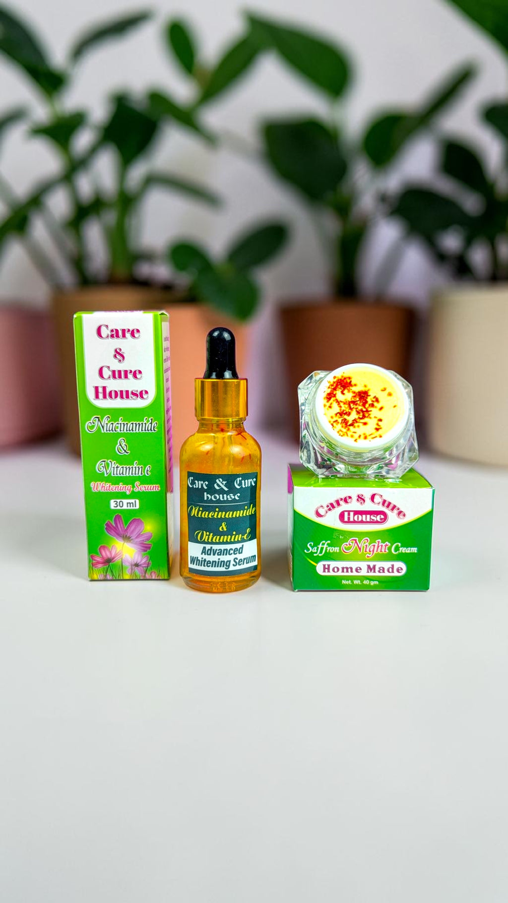 Saffron Whitening Serum & Saffron Night Cream Combo