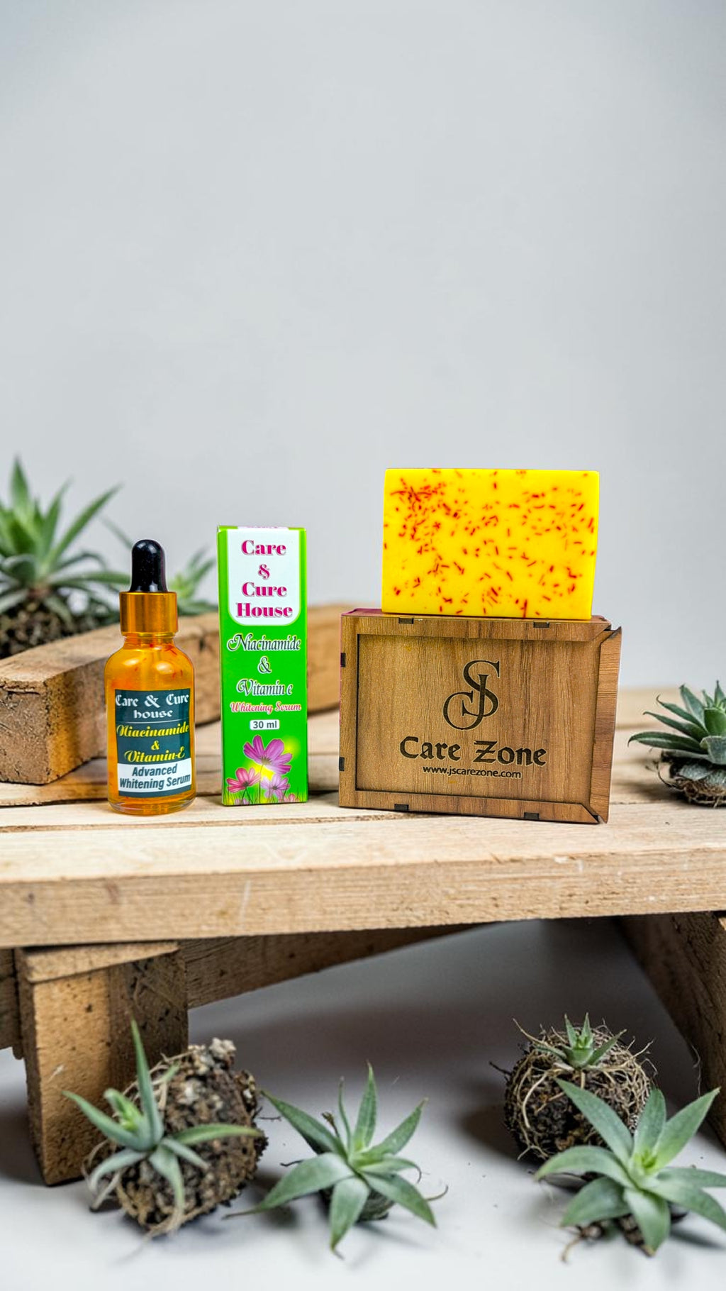 Saffron Whitening Serum & Saffron Goat Milk Soap Combo
