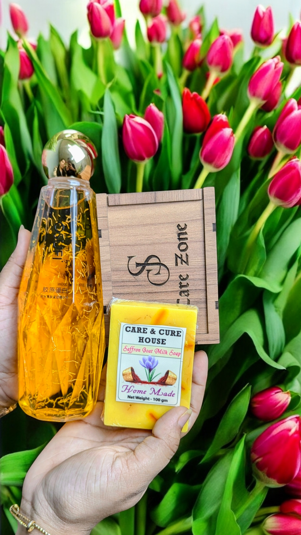 Saffron Goat Milk Soap & Osufi Serum Combo