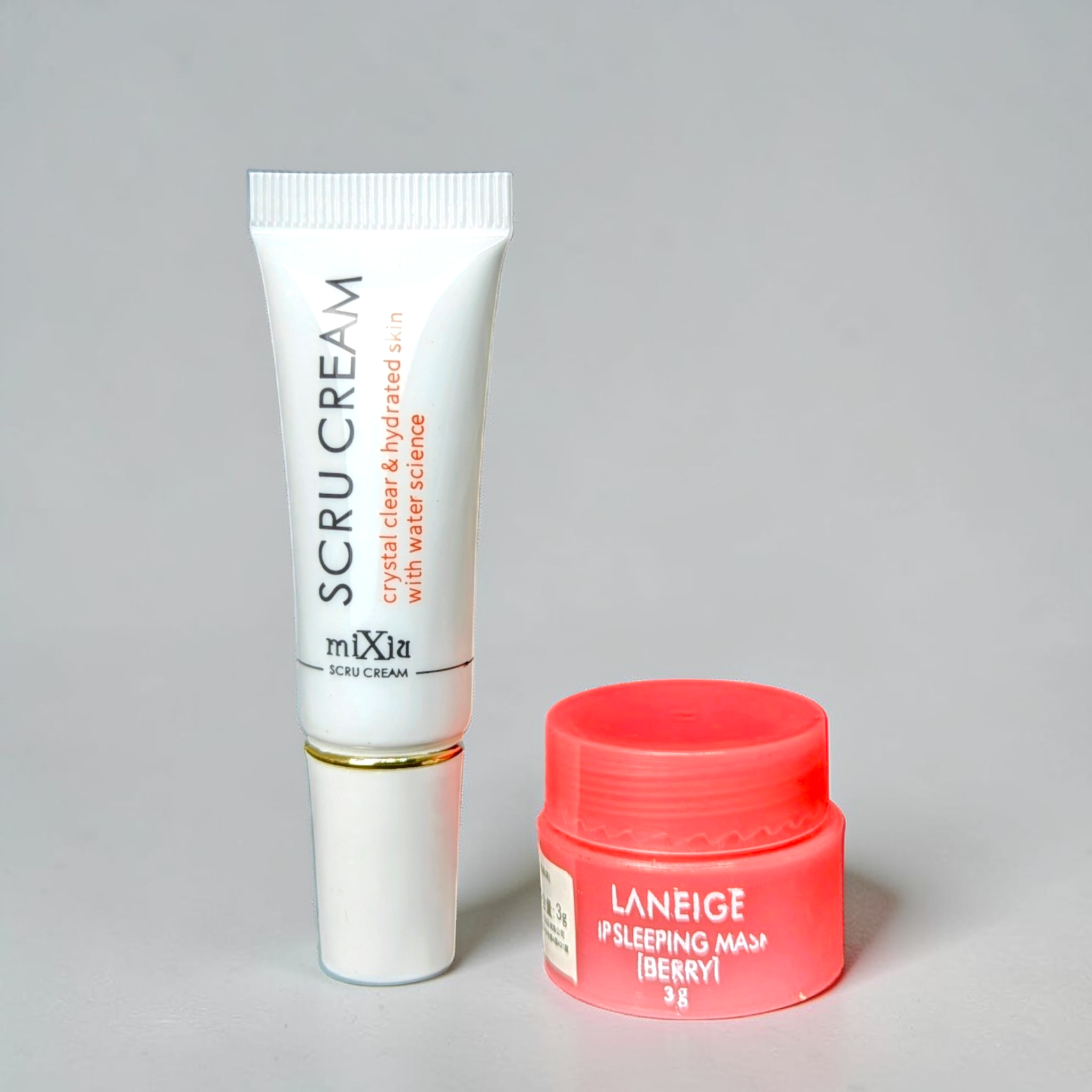 Lip Care Combo Set (Scru Cream Lip Scrub 15gm + Laneige Lip Mask (3gm)